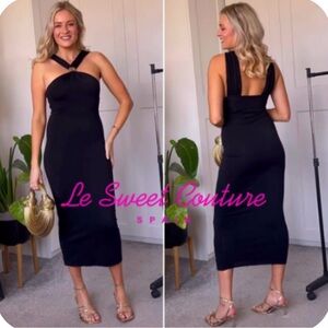 Zara Black Midi Dress